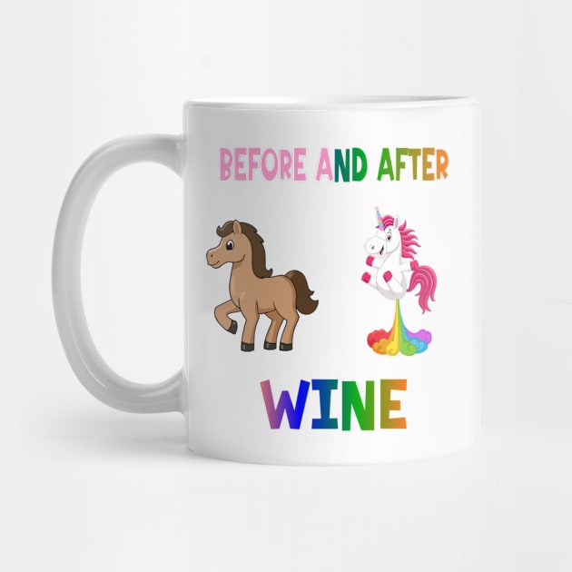 Before and after wine by A Zee Marketing